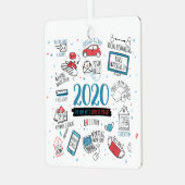 パンデミック活動記念2020年クリスマス メタルオーナメント (正面左)