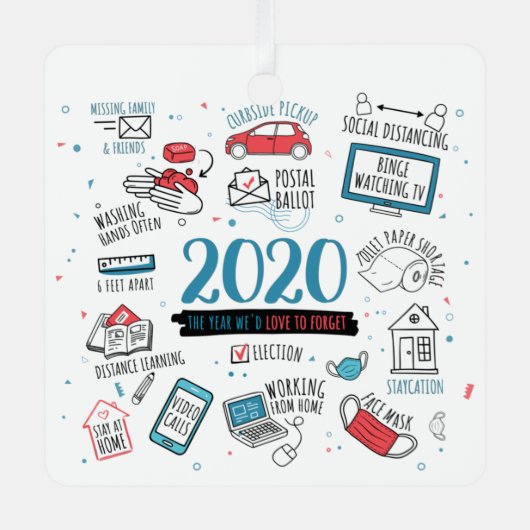 パンデミック活動記念2020年クリスマス メタルオーナメント (正面)