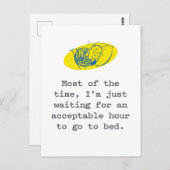 パンデミック葉書:受け入れ可能なベッド時間を待つ ポストカード (正面/裏面)