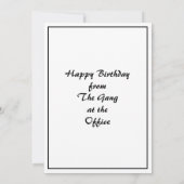 パンデミック誕生日Any Age おもしろい Image 招待状 (裏面)