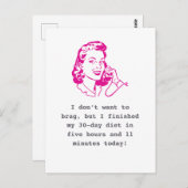 パンデミック・ユーモア：新型コロナでの体重増加 ポストカード (正面/裏面)