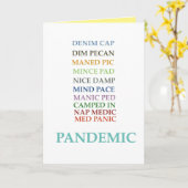 パンデミック 寂しい アナグラムカード カード (黄色い花)