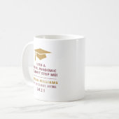 パンデミパーソナライズされたック- 2021年マグロベート·クラス コーヒーマグカップ (正面左)