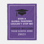 パンデミパーソナライズされたック- 2021年大学院クラス フリースブランケット (正面)