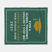 パンデミパーソナライズされたック- 2021年大学院クラス フリースブランケット (正面(横))