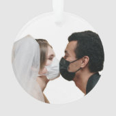 パンデミモダンック結婚したの記念写真 オーナメント (裏面)