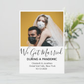 パンデミモダン得ック結婚したの写真 案内状 (スタンド正面)