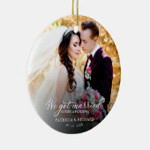 パンデミ得ックの写真の中で私たちエレガント セラミックオーナメント (右)