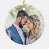 パンデミ結婚したック写真オーナメント中 セラミックオーナメント (裏面)