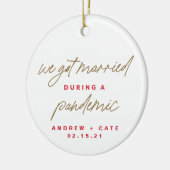 パンデミ結婚したック写真オーナメント中 セラミックオーナメント (左)