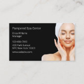 パンデレディーススパアポイントメント名刺 予約カード (正面)