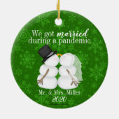 パンデ得ミック中 セラミックオーナメント (裏面)