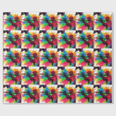 パントボールゲーマーカラフルデザイン ラッピングペーパー (フラット)