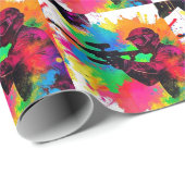 パントボールゲーマーカラフルデザイン ラッピングペーパー (ロールコーナー)