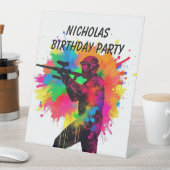 パントボールゲーマーカラフルデザイン 台座サイン (インサイチュ)