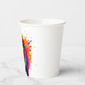 パントボールゲーマーカラフルデザイン 紙コップ (左)