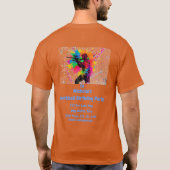 パントボールゲーマーカラフルデザイン Tシャツ (裏面)