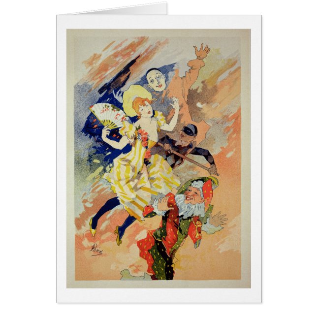 パントマイムのためのポスターの再生、1891年(co (正面)