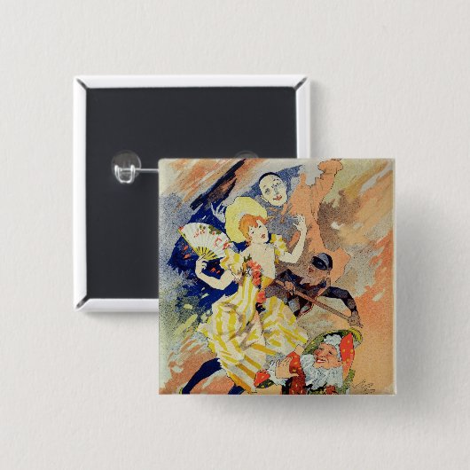 パントマイムのためのポスターの再生、1891年(co 缶バッジ (正面&裏面)