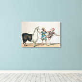 パントマイムのグリマルディとアルパ人気があるカ キャンバスプリント (インサイチュ (ウッドフロア))