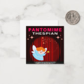 パントマイムの劇者 - 魔法の後援者 ノートカード (正面/裏面インサイチュ)