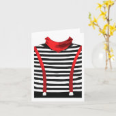 パントマイムアーティストパフォーマーアーツハロウィーンのコスプレ カード (黄色い花)