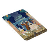 パントマイムステージ、「フェテス・ガランテス」イラストレーション マグネット (右側)