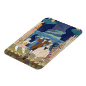 パントマイムステージ、「フェテス・ガランテス」イラストレーション マグネット (左側)