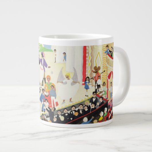 パントマイム ジャンボコーヒーマグカップ (正面右)