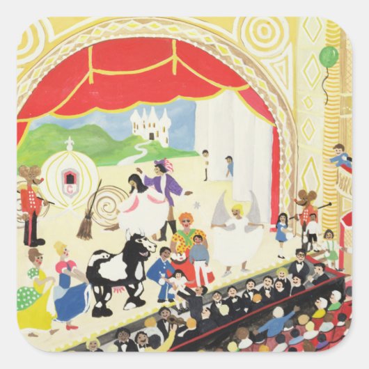 パントマイム スクエアシール (正面)