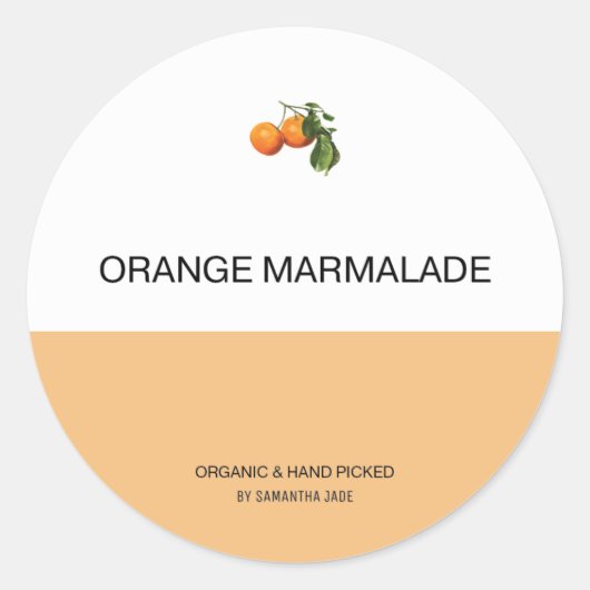 パントリカスタムーのJARラベルを保存してジャム ラウンドシール (正面)