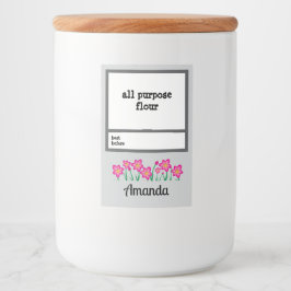 パントリパーソナライズされたエッセンシャルジャー フードラベル