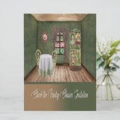 パントリーシャワー招待状を保管。コージールーム 招待状 (スタンド正面)