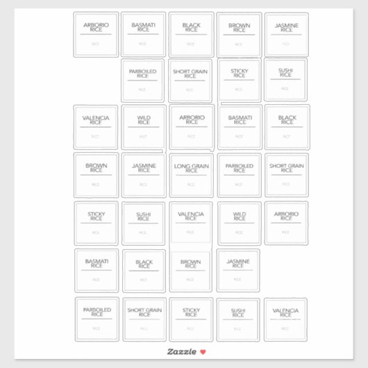 パントリーラベルシール シール (シート)