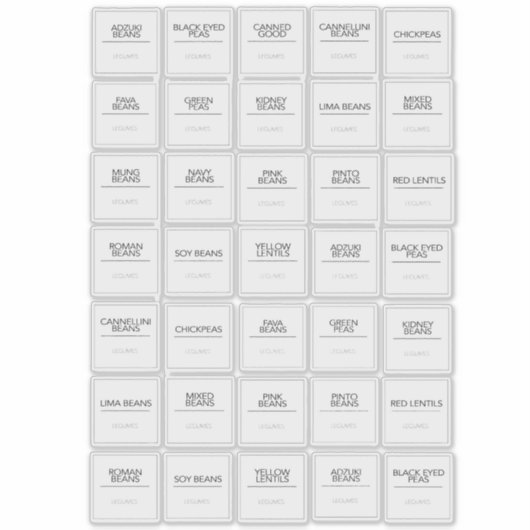 パントリーラベルシール シール (正面)