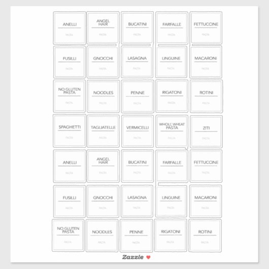 パントリーラベルシール シール (シート)