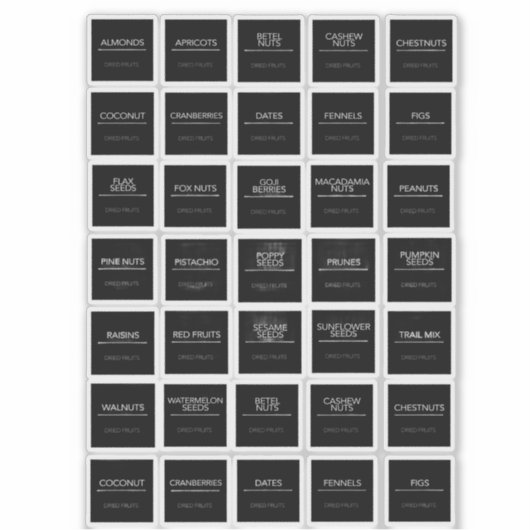 パントリーラベルシール シール (正面)