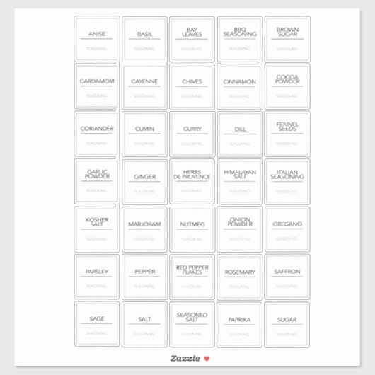 パントリーラベルシール シール (シート)