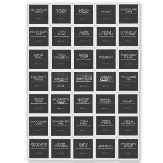 パントリーラベルシール シール (正面)