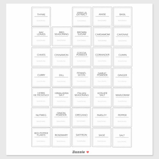 パントリーラベルシール シール (シート)