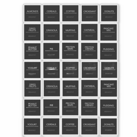 パントリーラベルシール シール (正面)