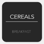 パントリーラベルシール スクエアシール (正面)