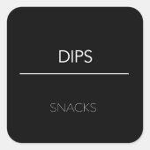 パントリーラベルシール スクエアシール (正面)