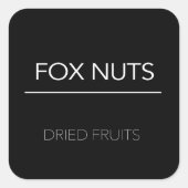 パントリーラベルシール スクエアシール (正面)