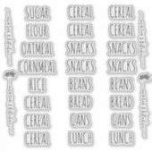 パントリー団体や組織クリーンレタリングシール シール (正面)