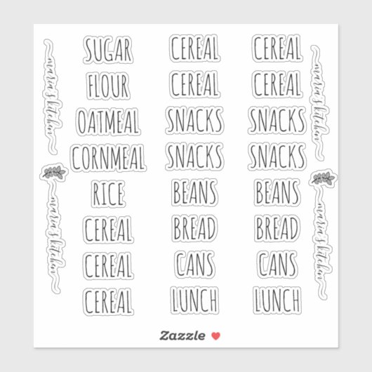 パントリー団体や組織クリーンレタリングシール シール (シート)