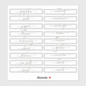 パントリー団体や組織スパイスキャビネットスクエア シール (シート)