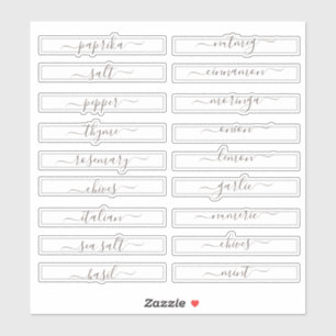 パントリー団体や組織スパイスキャビネットスクエア シール