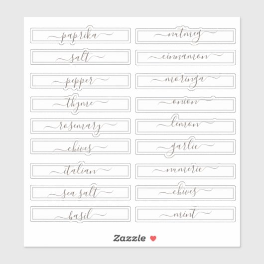 パントリー団体や組織スパイスキャビネットスクエア シール (シート)