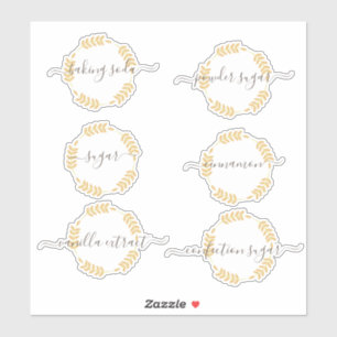 パントリー団体や組織ベーキングキャニスタ瓶シール シール